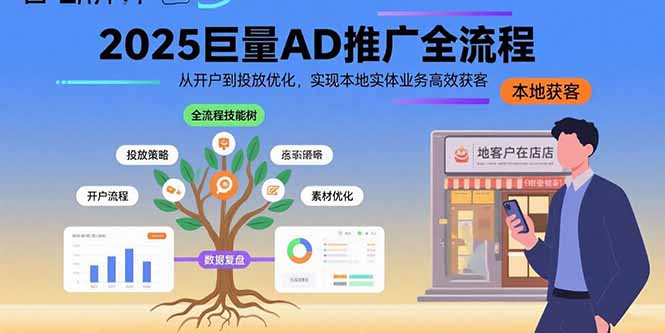 2025巨量AD推广全流程，从开户到投放优化，实现本地实体业务高效获客-拾涧工坊
