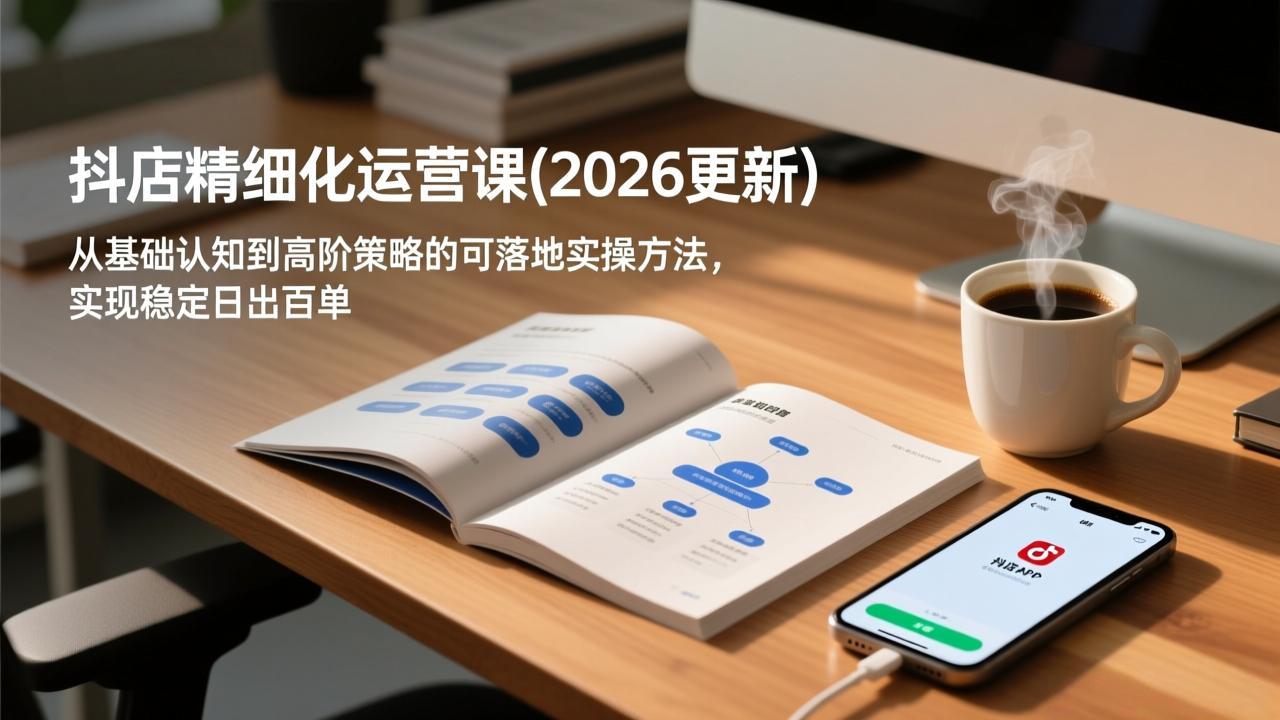 抖店精细化运营课(2026更新-拾涧工坊