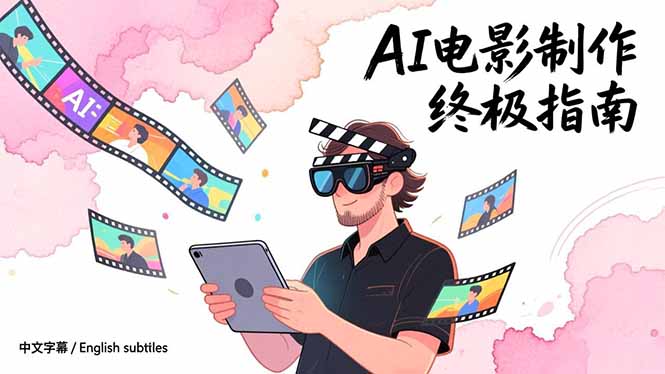 AI电影制作终极指南：从创意到成片，系统掌握智能影视全流程实战课(中英字幕-拾涧工坊