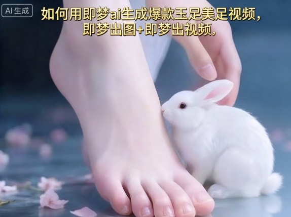如何用即梦ai生成爆款玉足美足视频，即梦出图+即梦出视频，快速涨粉-拾涧工坊