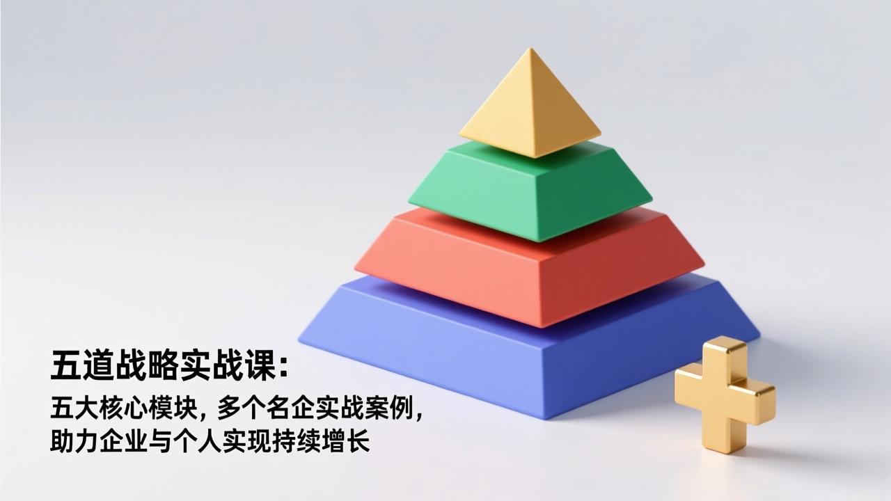 五道战略实战课：五大核心模块，多个名企实战案例，助力企业与个人实现持续增长-拾涧工坊