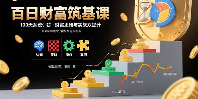 百日财富筑基课：认知+策略+实操+案例拆解 实现从创富到守富全周期能力-拾涧工坊