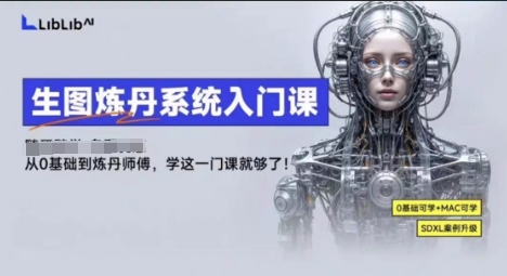 LibLibAI哩布哩布生图炼丹系统入门课，从生图到炼丹，只学这一门就够了-拾涧工坊