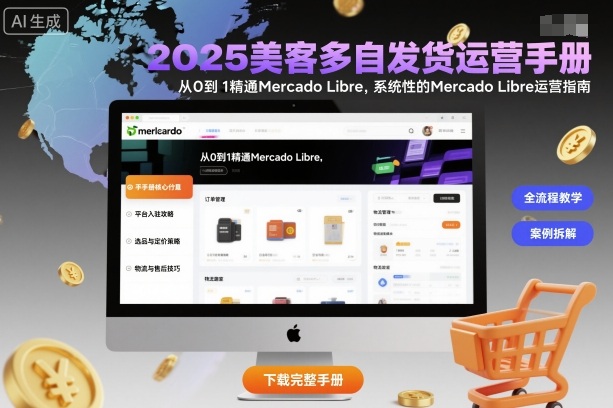 2025美客多自发货运营手册：从0到1精通Mercado Libre，系统性的Mercado Libre运营指南-拾涧工坊