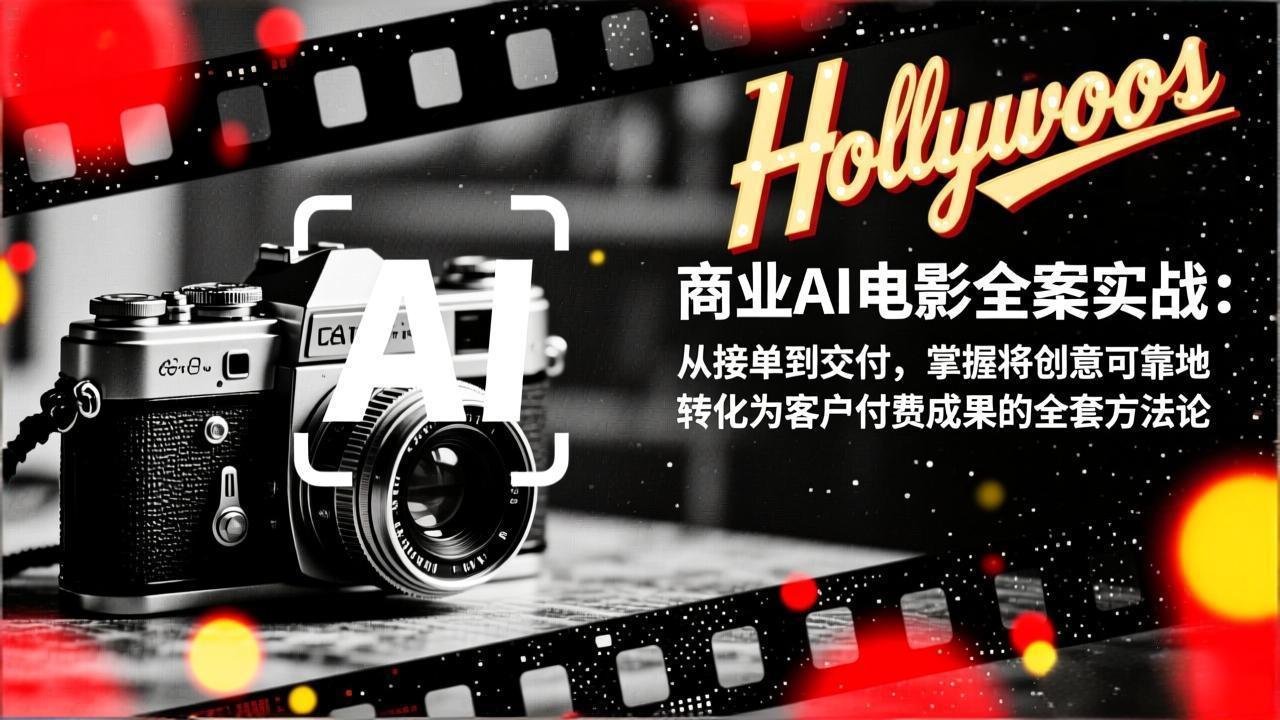 商业AI电影全案实战：从接单到交付，掌握将创意可靠地转化为客户付费成果的全套方法论-拾涧工坊