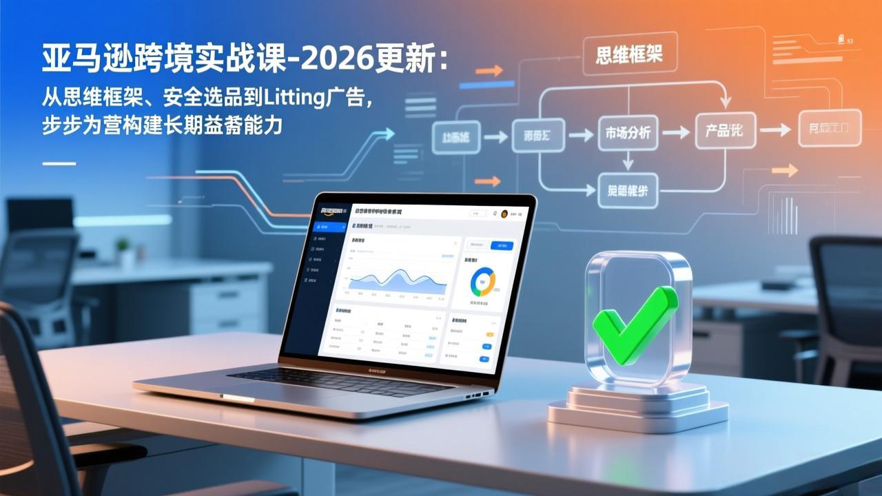 亚马逊跨境实战课-2026更新：从思维框架、安全选品到Listing广告，步步为营构建长期盈利能力-拾涧工坊