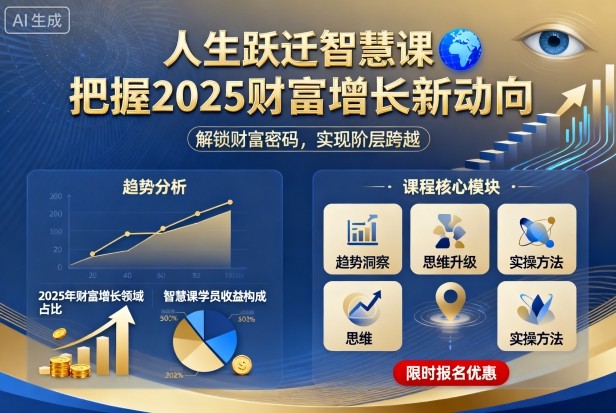 人生跃迁智慧课，把据2025财富增长新动向-拾涧工坊