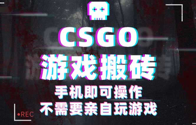 CSGO游戏挂机捡漏，单日扫货500+，年底小高峰上车可吃肉，手机即可操作…-拾涧工坊