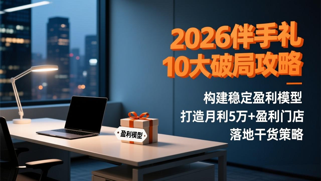 2026伴手礼10大破局攻略：构建稳定盈利模型，打造月利5万+盈利门店，落地干货策略-拾涧工坊