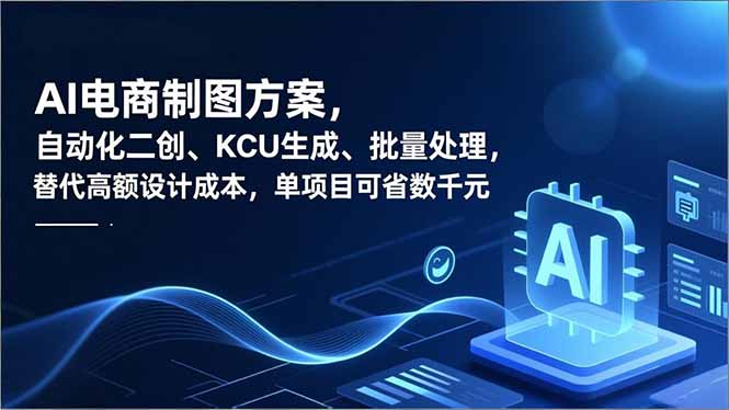 AI电商制图方案，自动化二创、SKU生成、批量处理，替代高额设计成本，单项目可省数千元-拾涧工坊