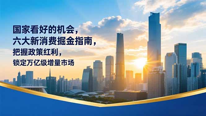 某付费文章：国家看好的机会，六大新消费掘金指南，把握政策红利，锁定万亿级增量市场-拾涧工坊