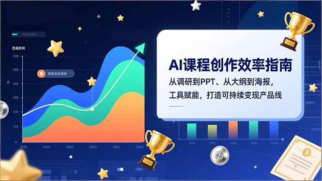 AI课程创作效率指南，从调研到PPT、从大纲到海报，工具赋能，打造可持续变现产品线-拾涧工坊
