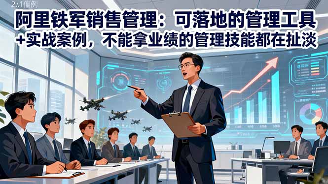 阿里铁军销售管理：可落地的管理工具+实战案例，不能拿业绩的管理都在扯淡-拾涧工坊