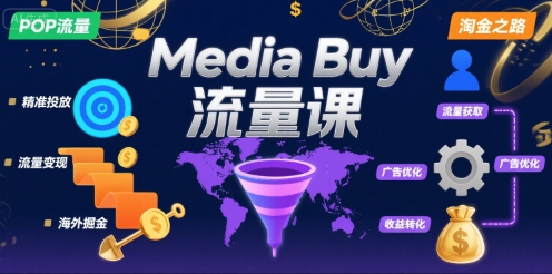 Media Buy之POP流量课，带你开启海外Media Buy淘金之路-拾涧工坊
