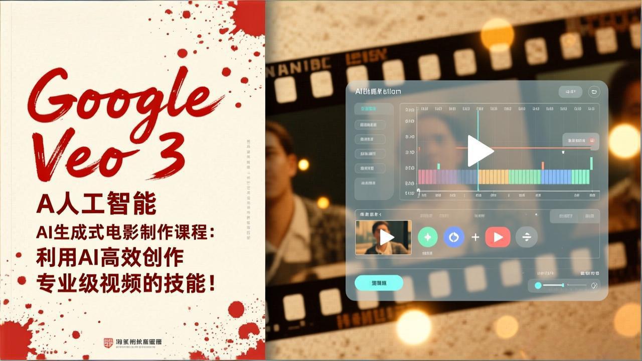 Google Veo 3人工智能AI生成式电影制作课程：利用AI高效创作专业级视频的技能！-拾涧工坊