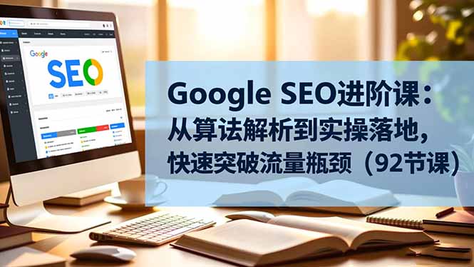 Google SEO进阶课：从算法解析到实操落地，快速突破流量瓶颈(92节课-拾涧工坊