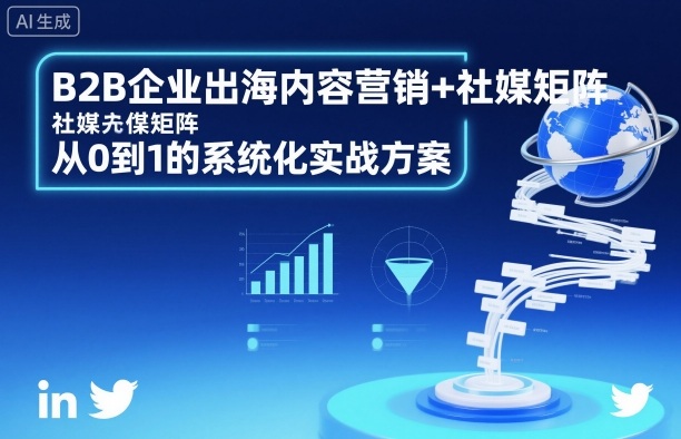 B2B企业出海内容营销+社媒矩阵，从0到1的系统化实战方案-拾涧工坊