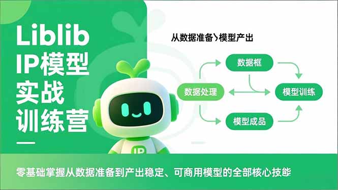 Liblib IP模型实战训练营，零基础掌握从数据准备到产出稳定、可商用模型的全部核心技能-拾涧工坊